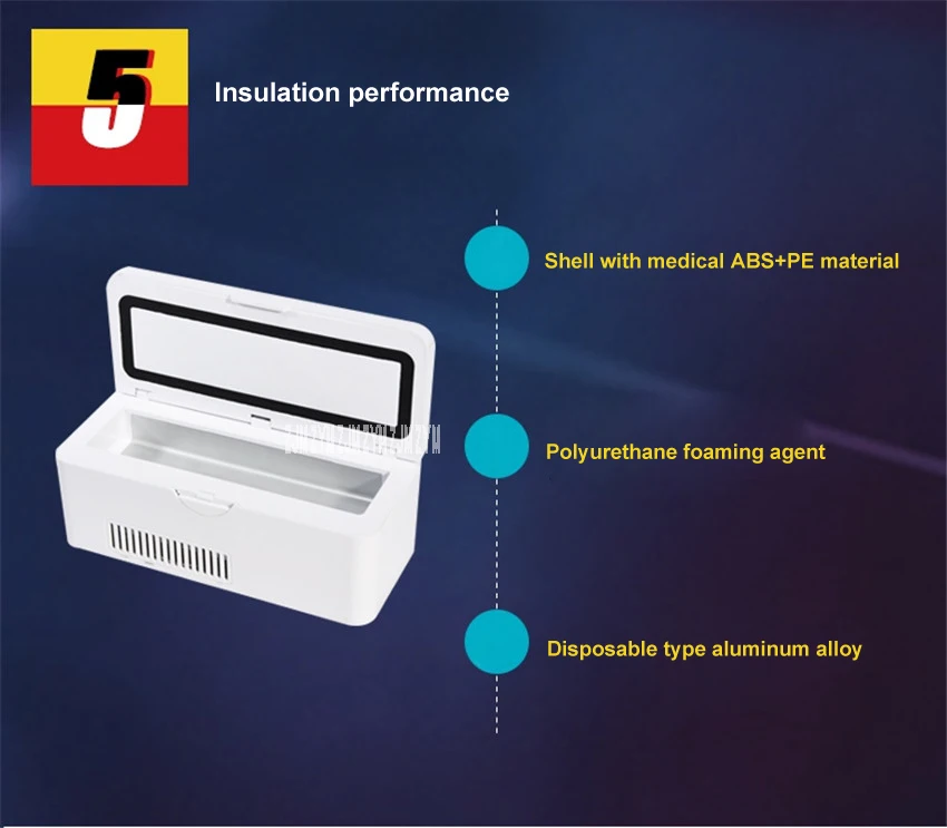Мини-коробка Frigo инсулиновая коробка хладато лекарственный холодильник градусов 33 часа в режиме ожидания Портативный рефрижератор коробка 100-240 В