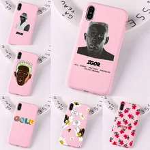 Para iphone golf tyler o criador igor álbum cor rosa capa macia para iphone 11 pro max xs 8 7 6 s plus xs xr 5S silicone caso(China)