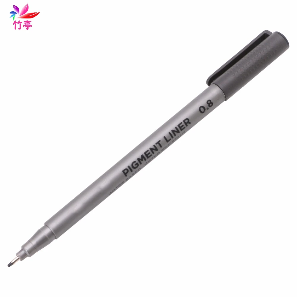 Черная ручка с тонкой линией, водостойкая ручка для письма, маркеры для черчения, художественные акварельные ручки, маркеры для творчества, 0,05-0,8 мм, 7 размеров
