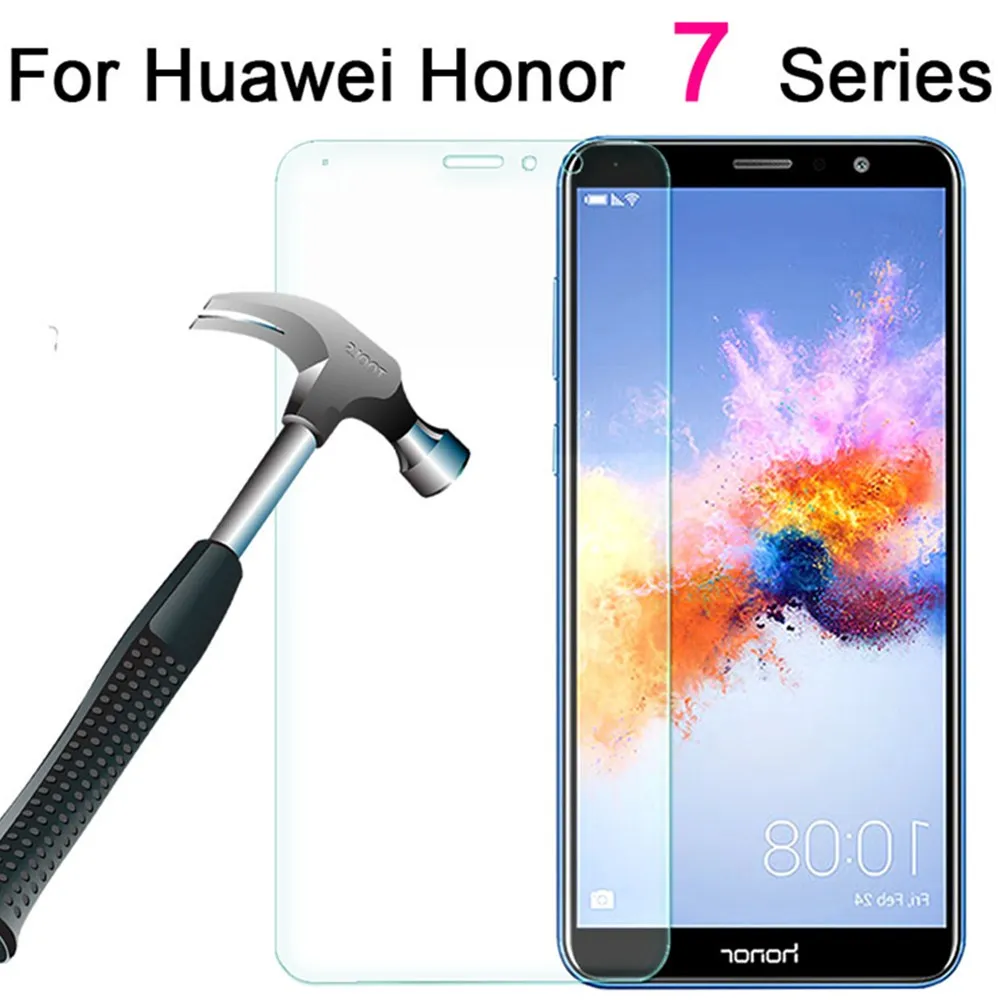 

honor 7x protective glass on for huawei honer 7a 7c pro screen protector 7 x c tempered glas a7 huawey sheet c7 x7 huawai huawie
