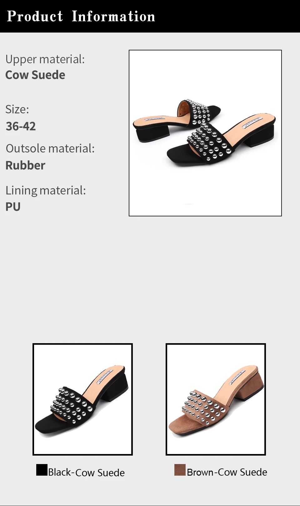 Ekoak/Модные женские сандалии с заклепками из коровьей замши; Летняя обувь; женские босоножки на высоком каблуке; женские сандалии-гладиаторы; пляжная обувь