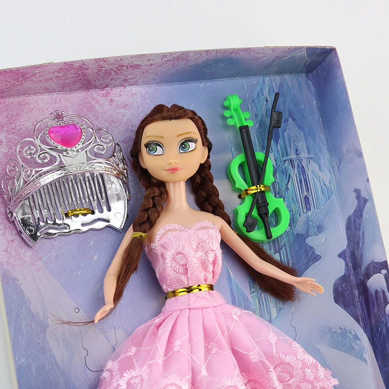 Disney Frozen Elsa Anna Princess Lovely Toy Doll Fairy Fantasy Girl DIY Toy Handmade Dress Up Action Model For Kid Birthday Gift Disney Frozen Elsa Anna Princess Lovely Toy Doll Fairy Fantasy Girl DIY Toy Handmade Dress Up Action Model For Kid Birthday Gift