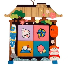 Big Size Storage Bag Felt DIY Kit Handwork Sewing Playful Wall Pocket Felt Cloth Bag For