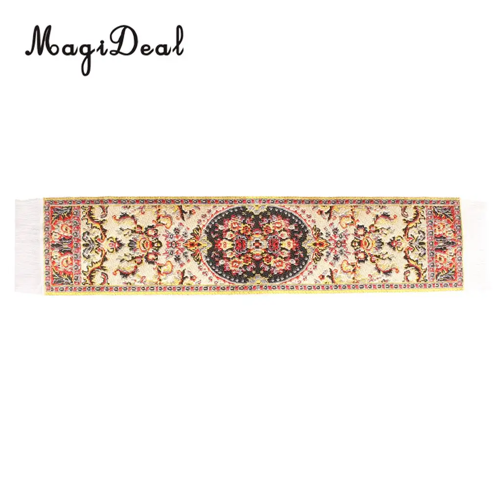 MagiDeal Colorful 1/12 Scale Silk Woven Rug Floor Coverings Carpet DollHouse Furniture Miniatures Toy for House Decor 8Kinds