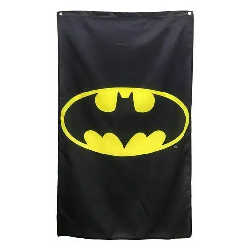 3ft x 5ft3 x5ft Бэтмен логотип баннер флаг супергероя DC Comics принт полиэстер Размеры 150*90