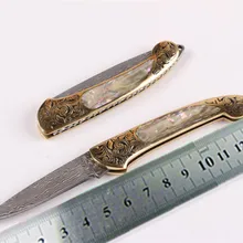 Мини-нож, дамасское лезвие, складной нож, брелок, карманные ножи, спасательный, походный, подарок, цветная ручка, для выживания, EDC, красивые ножи