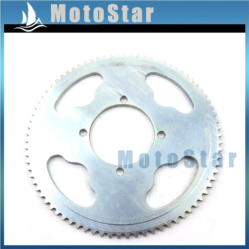 54mm 80 Tooth 25H Scooter Steel Rear Chain Sprocket For 2 Stroke 47cc 49cc Engine Chinese Mini ATV Quad Pocket Bike Goped
