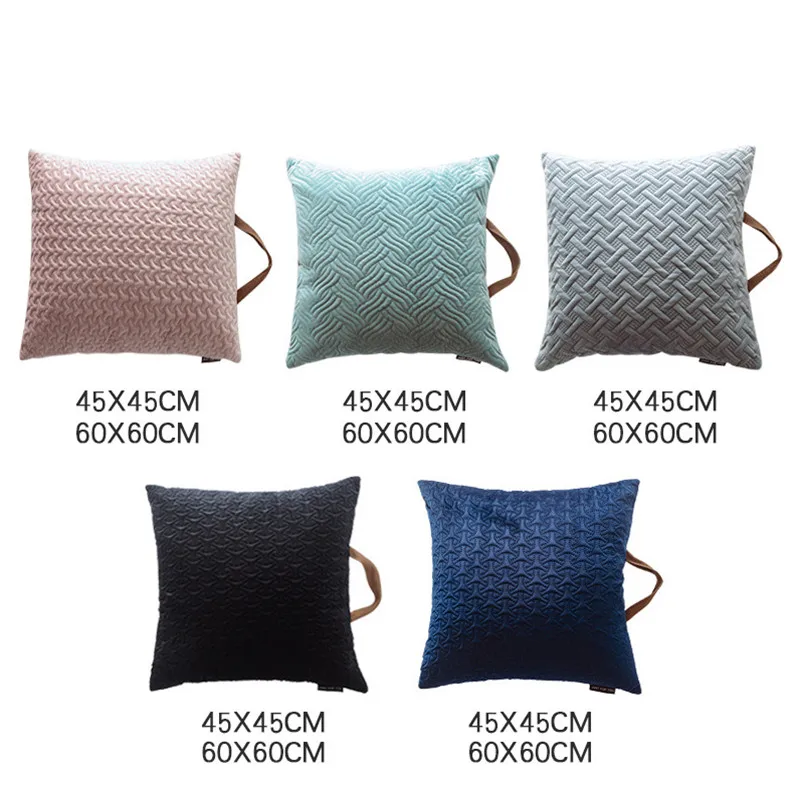 45x45 см/35x55 см/60x60 см Новая Скандинавская простая полиэфирная рельефная домашняя портативная подушка для дивана Наволочка на талию