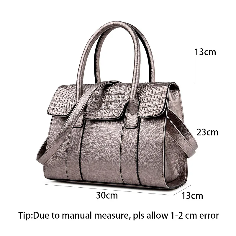 Women Handbag Crocodile Pattern Designer Luxury Leather Shoulder Bag Casual Crossbody Bags Sac A Main Fashion Style SS7134 (10)