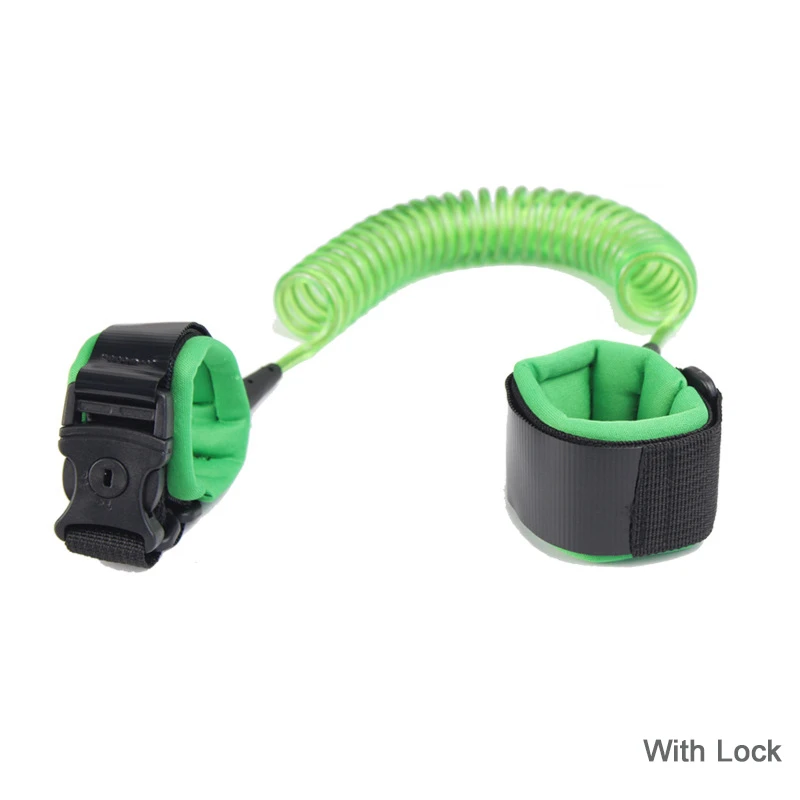Baby Harness Upgrade Kids Anti Lost Wrist Link With Lock Toddler Leash