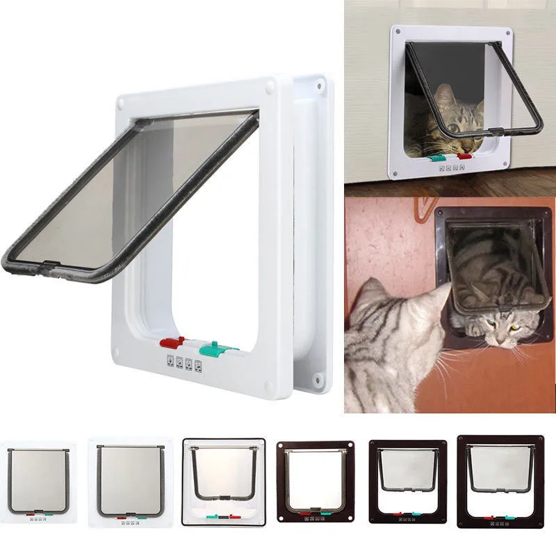 Buy Pet Cat Cat Supplies Door Flap 4 Way