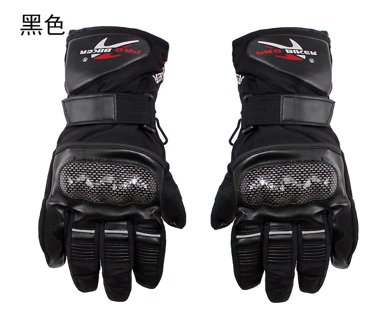 Pro Biker Guantes Мотоциклетные Перчатки Водонепроницаемые кожаные перчатки мотоциклетные зимние теплые полный палец мотокросса мотоперчатка
