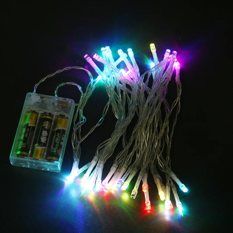 1.2/2.5/5M LED String Lights Battery New Year Christmas Tree Light Fairy Wedding Room Garden Home Outdoor Lighting Decoration 1.2/2.5/5M LED String Lights Battery New Year Christmas Tree Light Fairy Wedding Room Garden Home Outdoor Lighting Decoration