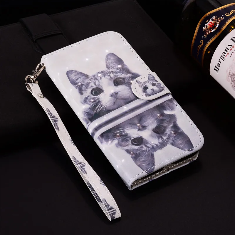 9 Кожаный чехол-книжка для Coque Xiaomi Redmi 6, чехол для Fundas Xiaomi Redmi 6 Pro, чехол с 3D кошкой, магнитным бумажником, чехол для телефона s - Цвет: 9