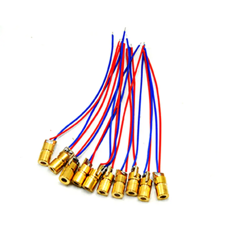 10 шт. 0610 1 мВт 650 нм красный лазерный диод модуль 3VDC точечный Фокусируемый