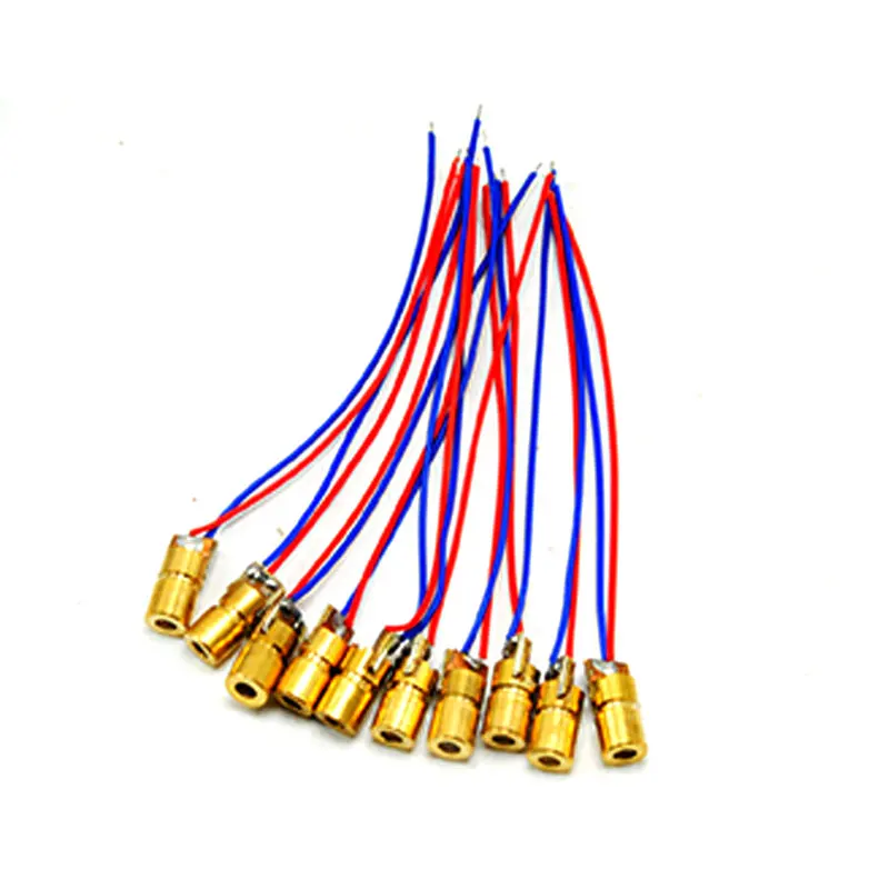 20pcs 6mm Dia Mini-type Dot Focusable 650nm 1mW Red Laser Module
