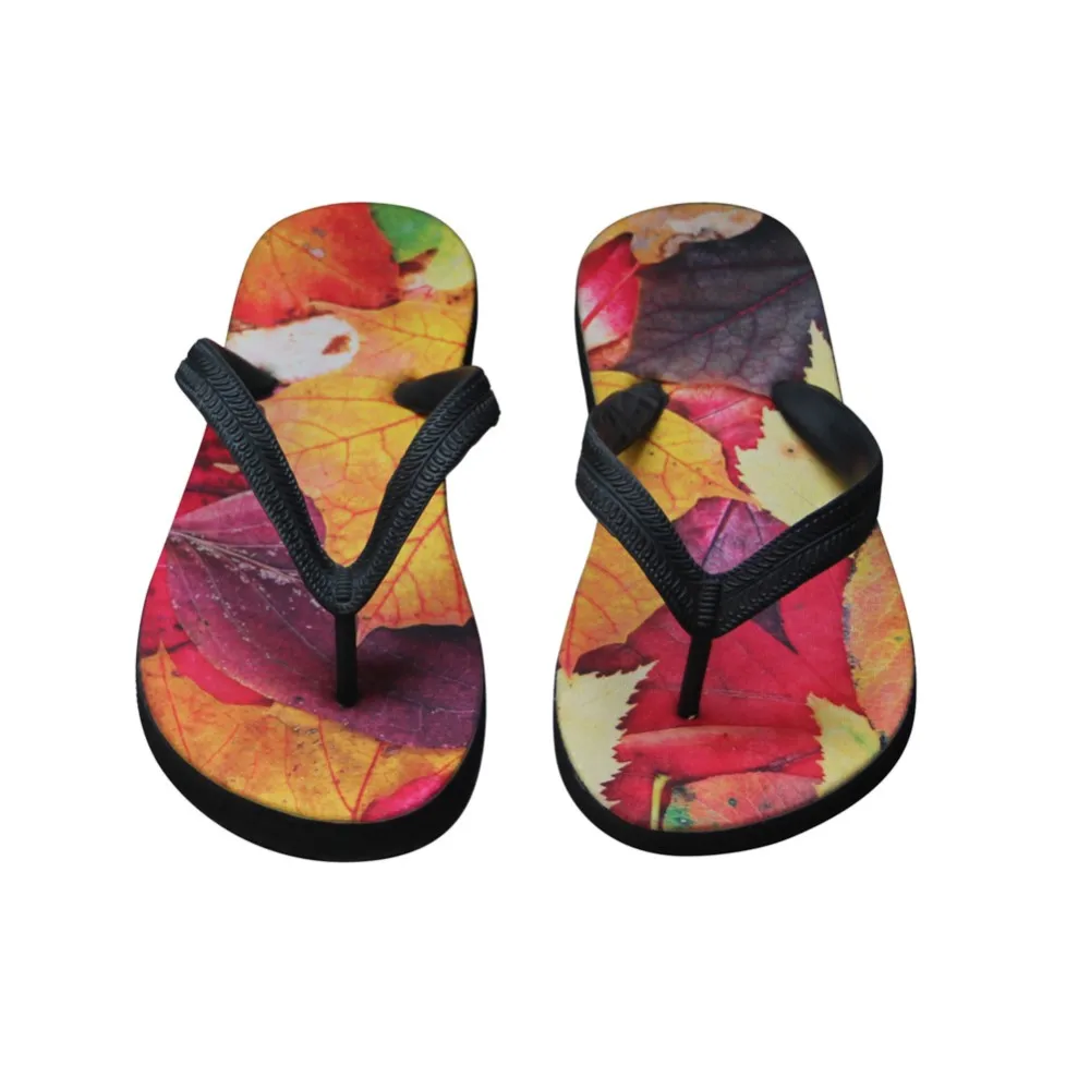 Модные особое красочные шлепанцы анти-скользящие Вьетнамки Для мужчин пляжные сандалии с 3D принт обувь; Домашние шлепанцы для Для мужчин
