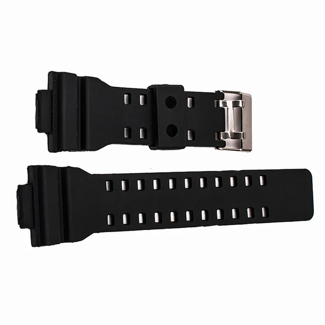

New replacement Matte Silicone stainless steel clasp for CASIO GA-100/GA-300/GA-110/GA-120/G-8900 Driving Sport watch