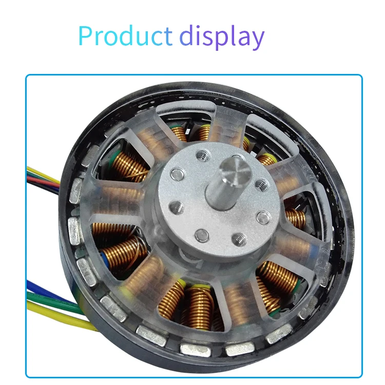 DIY Solid Opaque Diameter 78mm 18N20P 100W Coil type Permanent Magnet 3 Phase 24volt Hall Brushless DC Motor