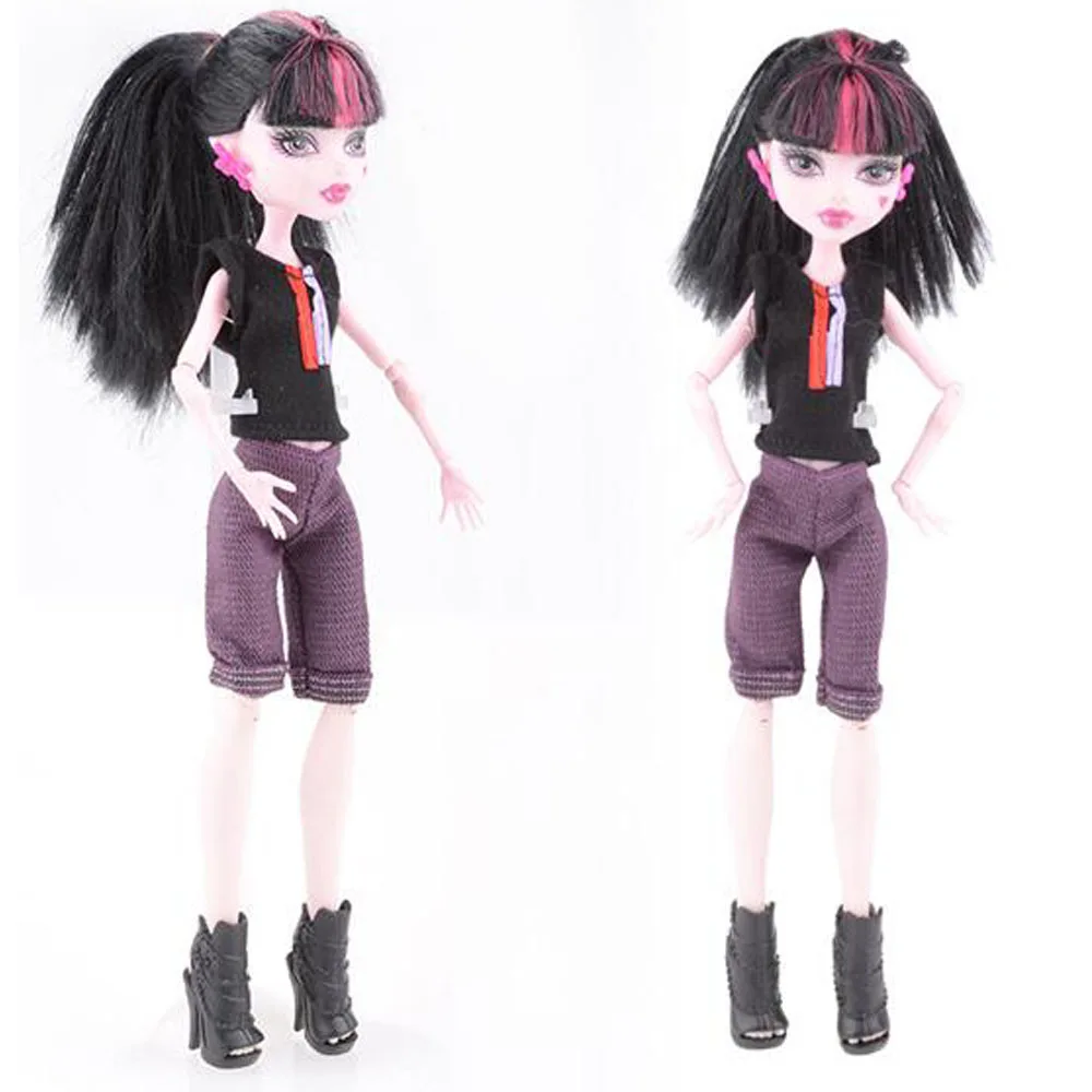 

NK One Set New Arrival Handmade Cortical Clothes & Sportswear Fashion Dress For Monster High Doll For BJD Dolls Best Gift 06A