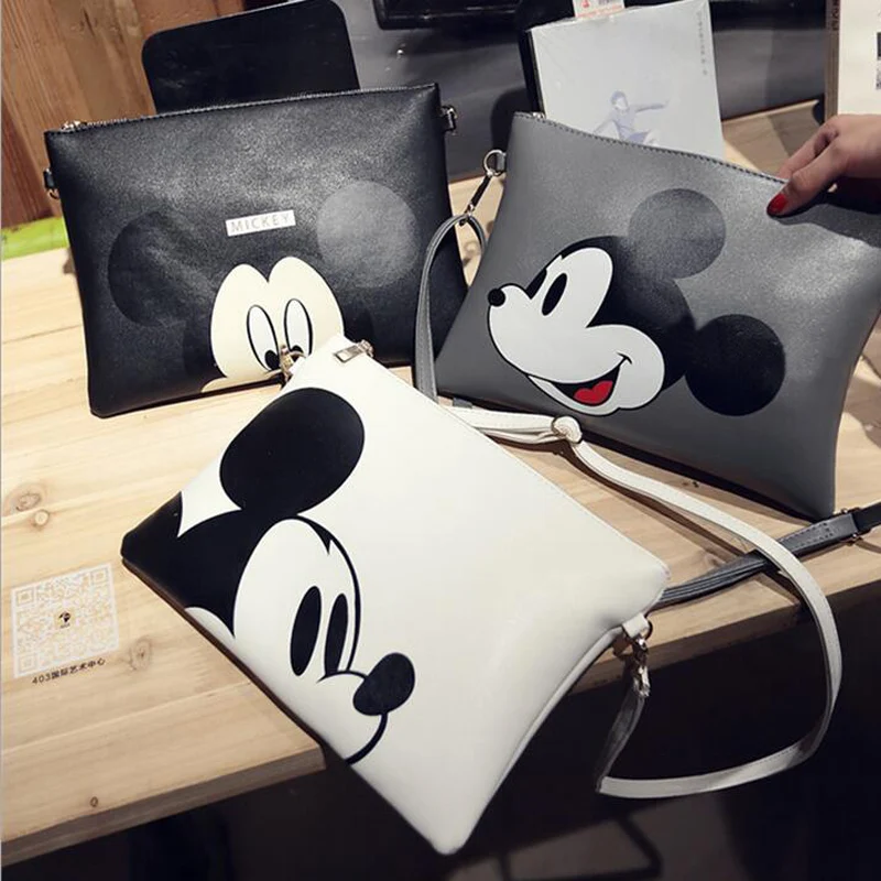  Women Hello Kitty Messenger Bags Minnie Mickey Bag Leather Handbags Clutch Bag Bolsa Feminina mochi - 32407569682