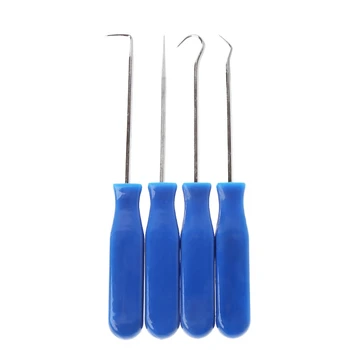 

4Pcs Car Pick and Hook Set O Ring Oil Seal Gasket Puller Remover Craft Hand Tool