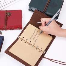 1PC Spiral NoteBook Diary Book Vintage Pirate Anchors PU Leather Note Book Replaceable Xmas Gift Traveler Journal new diary notebook vintage pirate note book replaceable traveler notepad book leather cover kraft paper notebook