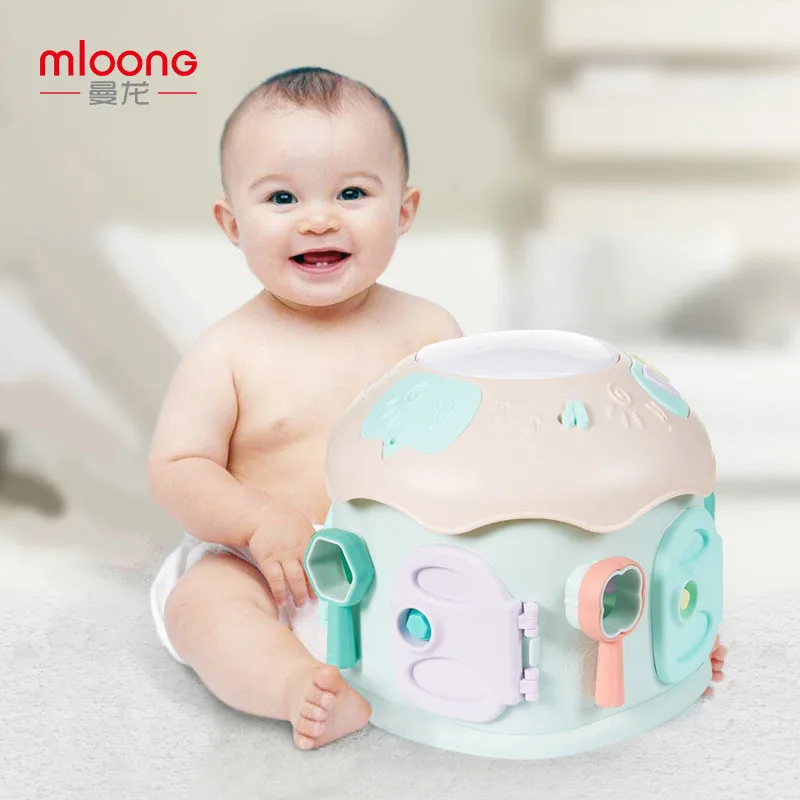 

Manlong Baby Clap Drum Music Clap Drum Baby Toy Early Education 1 Year Old 0-12 Months