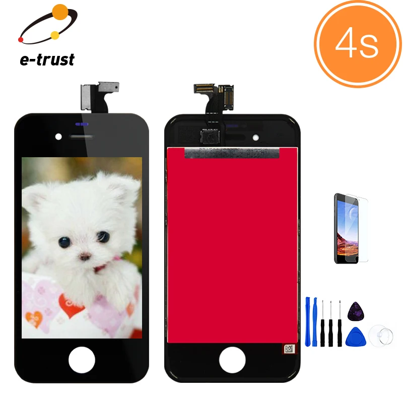 imágenes para Para el iphone 4 & 4 S Pantalla LCD Táctil Digitalizador Asamblea Repuesto Marco Bisel Negro y Blanco + herramientas + Vidrio Temperamento imágenes para Para el iphone 4 & 4 S Pantalla LCD Táctil Digitalizador Asamblea Repuesto Marco Bisel Negro y Blanco + herramientas + Vidrio Temperamento