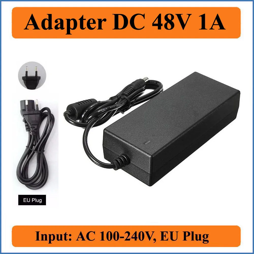 48V 1A EU Plug AC DC Adapter AC100V-240V Converter to DC 48V 48W Power Supply Adapters charger for LED strip drivers light цена 48V 1A EU Plug AC DC Adapter AC100V-240V Converter to DC 48V 48W Power Supply Adapters charger for LED strip drivers light цены онлайн
