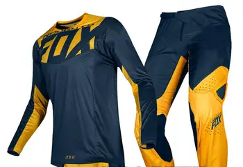 

Racing 2019 MX 360 Kila Navy Yellow Jersey Pant Adult Motocross Gear Set Men's Sport Cycling Kit