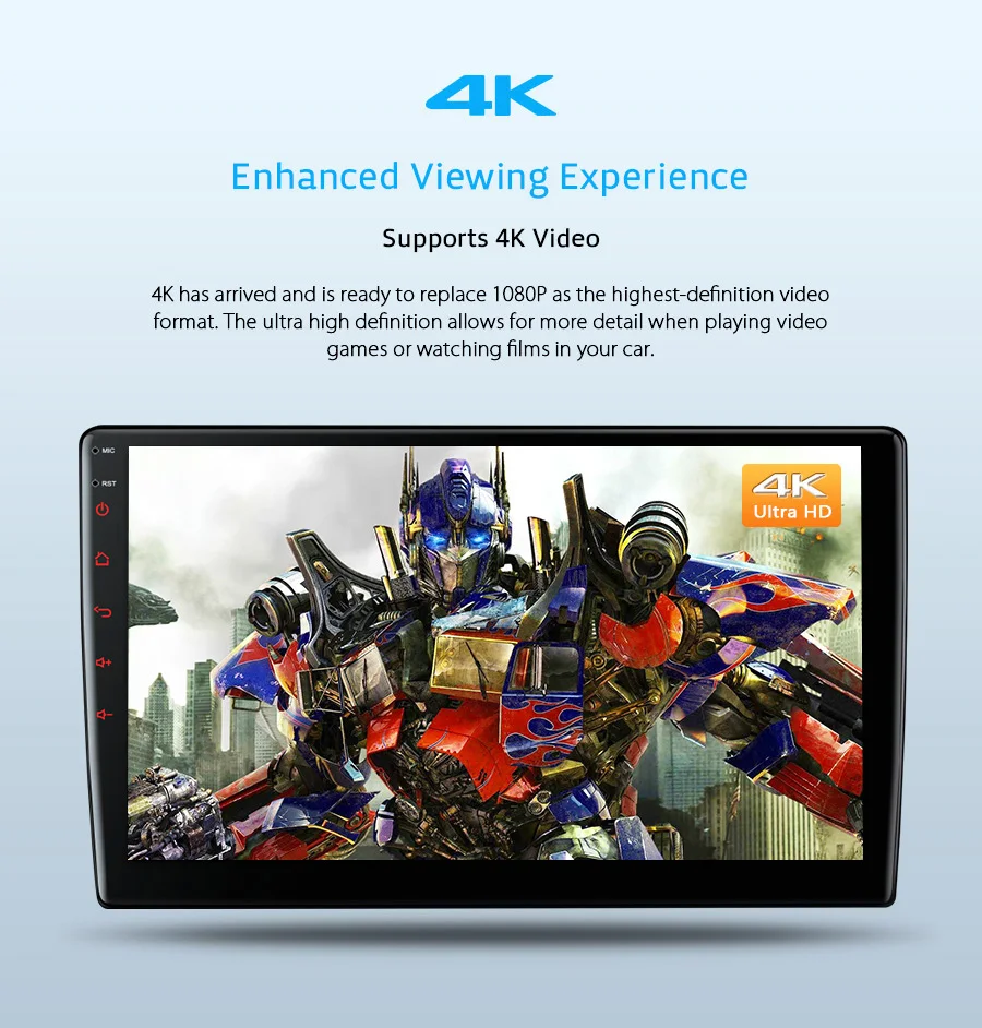 Top XTRONS 10.1" Android 8.1 Octa Core Radio 32GB Rotatable Face Panel 2.5D Curved Screen Car Stereo Player GPS OBD 1 & 2 DIN No DVD 8