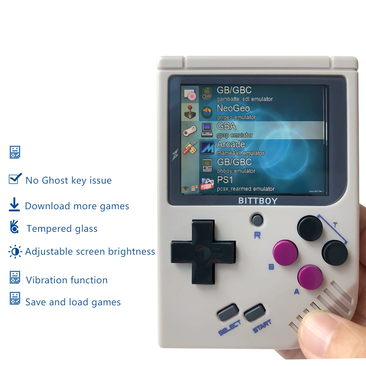 Игровая консоль для видео портативные игровые плееры BittBoy V3.5 + 32 ГБ карта Ретро