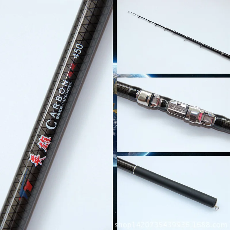 تلسكوبي الصيد قضيب الكربون الألياف 2.7/3.6/4.5/5.4/6.3 m سفر الغزل بكرة YS-BUY تلسكوبي الصيد قضيب الكربون الألياف 2.7/3.6/4.5/5.4/6.3 m سفر الغزل بكرة YS-BUY