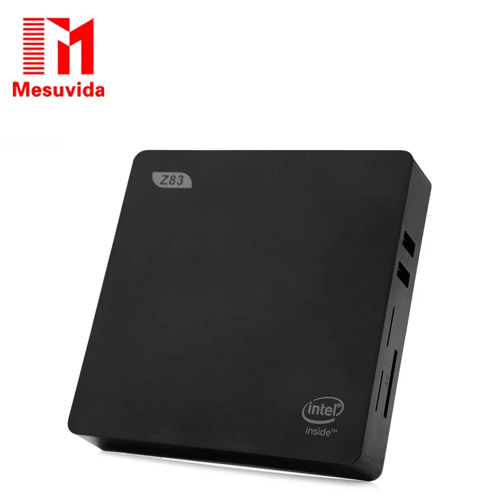 MESUVIDA Z83II Mini PC TV Box Intel Atom x5-Z8350 Quad Core Licensed Windows 10 64bit 2.4G+5.8G WiFi Kodi DDR3L 2G 32G TV Box