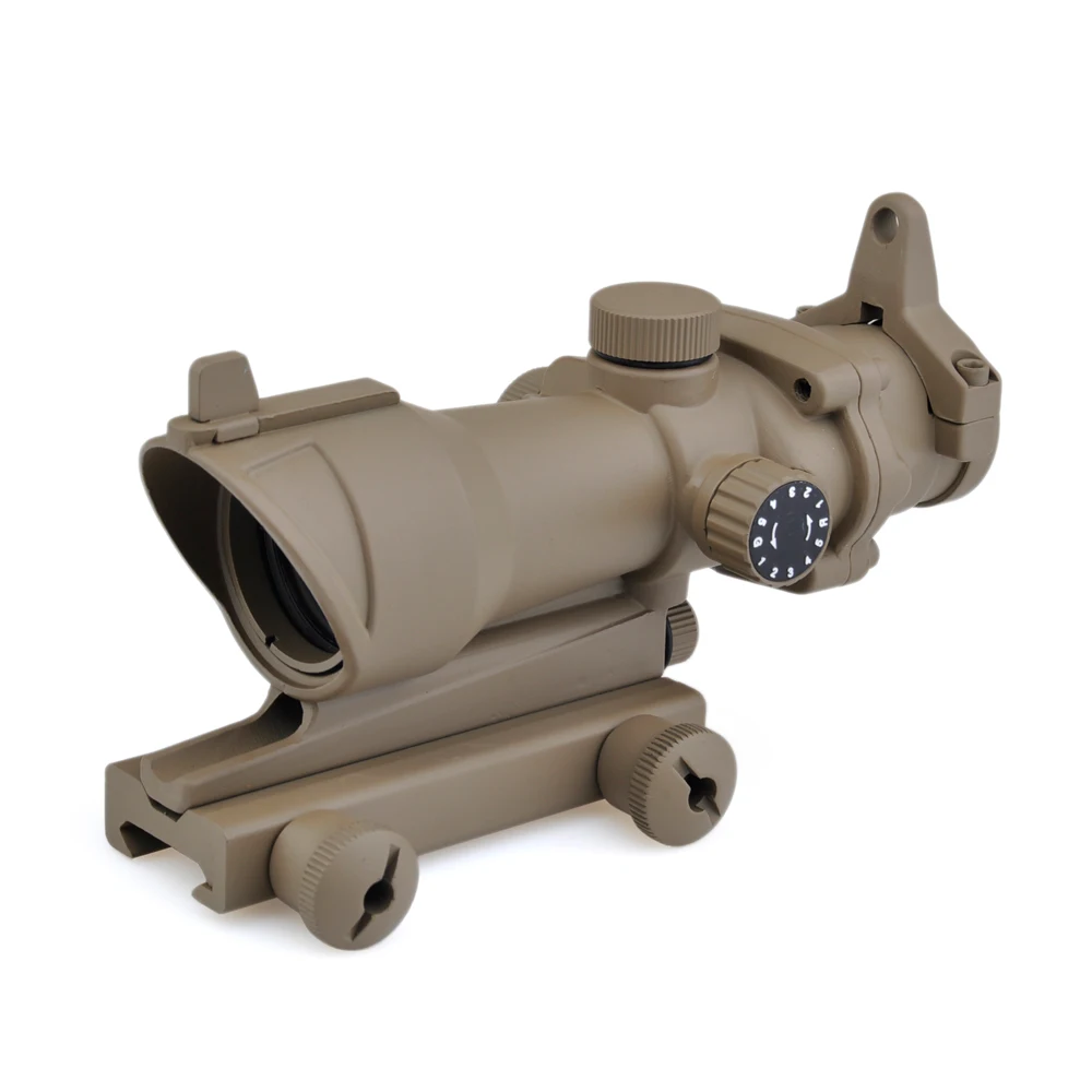 

SEIGNEER Tactical ACOG 4x32 Rifle Spotting Scope Red/Green Reticle With Mount For Hunting With 20mm Mount Hunting Scope