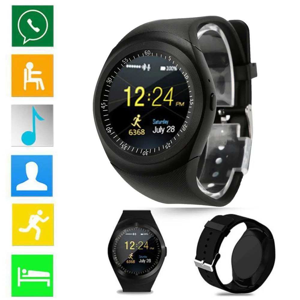 

Bluetooth Smart Watch Support Nano SIM Card and TF Card Smartwatch PK GT08 U8 Wearable Smart Electronics Stock For iOS Android