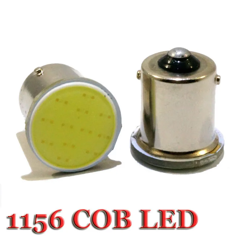 300x High power S25 1156 COB 12 LED Chip 12Chips Car LED Lights BA15S P21W Tail Lamps White DC12V
