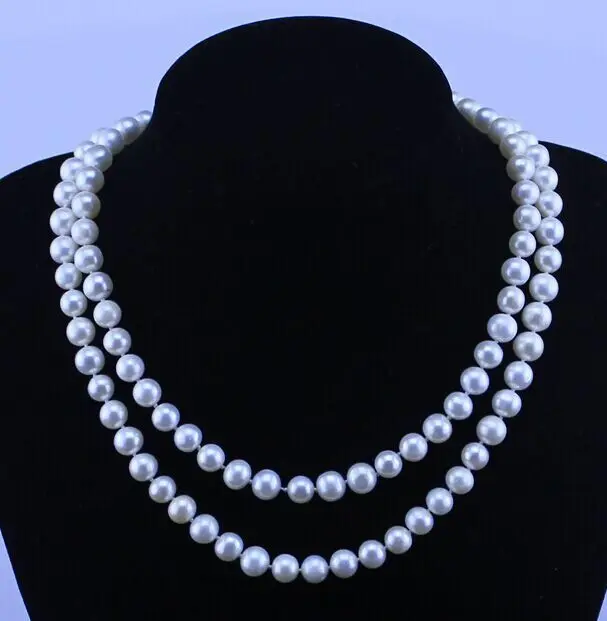 

35" 8-9MM NATURAL SOUTH SEA WHITE PEARL NECKLACE