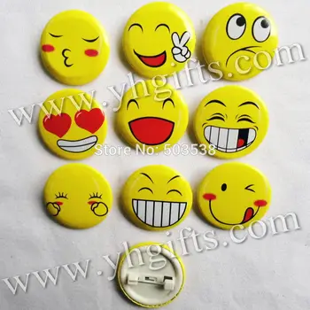 

200PCS/LOT,3cm(1.2 inch),Mix yellow smile brooches,Cloth pins,Students reward,Fashion button,Team logo,Goody bag.Badge.Wholesale