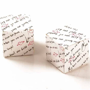 

50pcs 5*5*5cm Creative Candy Gift Cupcake Box Wedding Birthday Decoration Event Party Supplies
