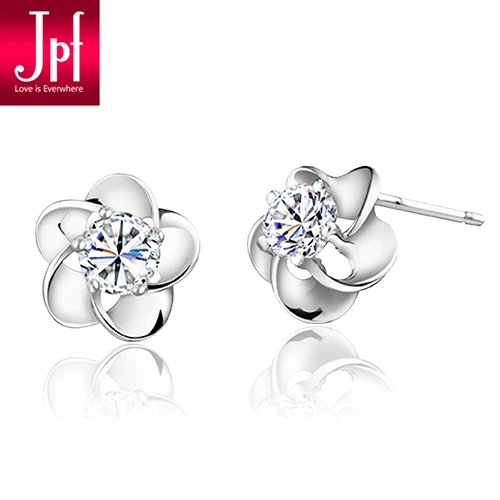 

Jpf accessories earring 925 pure silver stud earring earrings anti-allergic birthday gift -Top quality free shipping