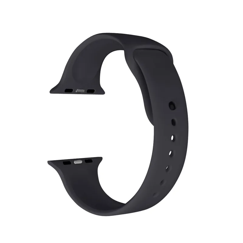Мягкий силиконовый ремешок для наручных часов Apple Watch полос 4/3/2/1 Спорт браслета из