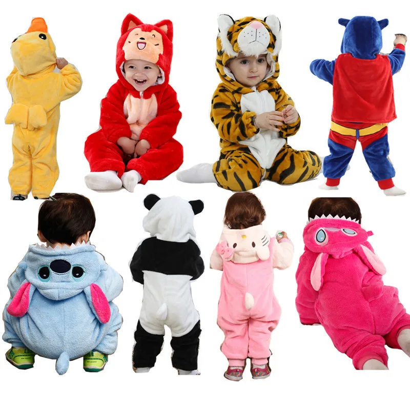 Newborn Baby Girl Boy Romper Winter Autumn Clothing Tiger Clothes Child