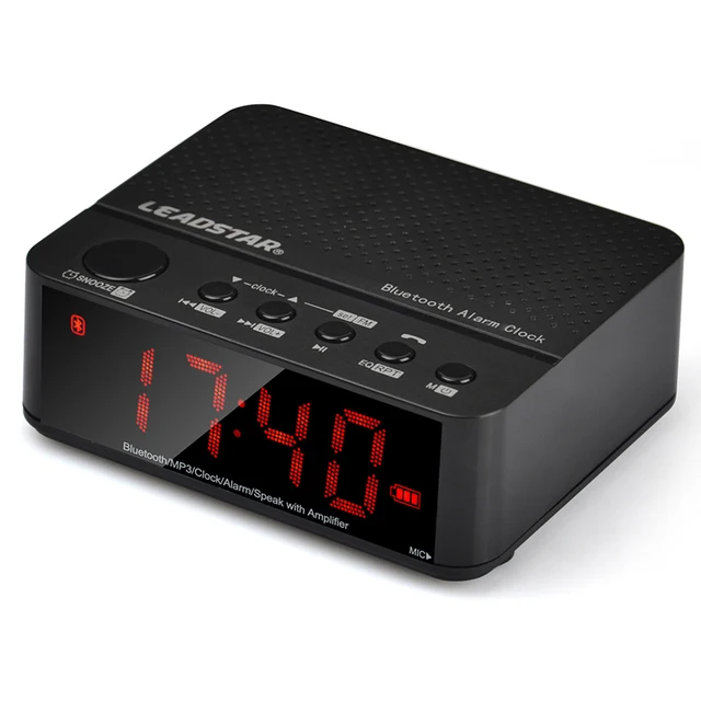 105x85x39mm Compact Digital Alarm Clock FM Radio with Dual Alarm