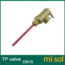 10 шт./лот 1/" DN15 латунь TP клапан, предохранительный клапан давления температуры