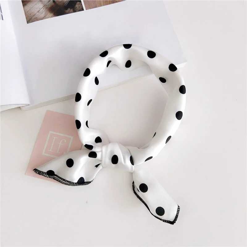 50X50CM Fashion Women Square Scarf All-match Wraps Elegant Floral Dot Spring Summer Head Neck Hair Tie Band Neckerchief 50X50CM Fashion Women Square Scarf All-match Wraps Elegant Floral Dot Spring Summer Head Neck Hair Tie Band Neckerchief