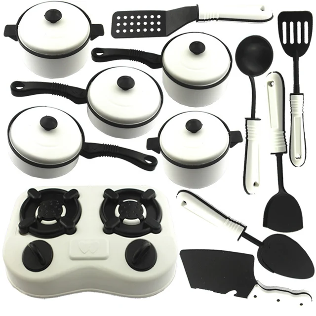 12PCS Kids Kitchen Set Pretend Play Kitchen Utensils Toys Educational Kids Toy Artificial