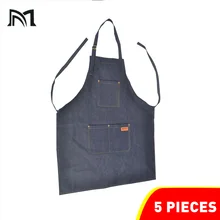 5 шт. салон ковбой обёрточная бумага Барберы фартуки для стрижки волос Парикмахерская защитное оборудование косметолога одежда