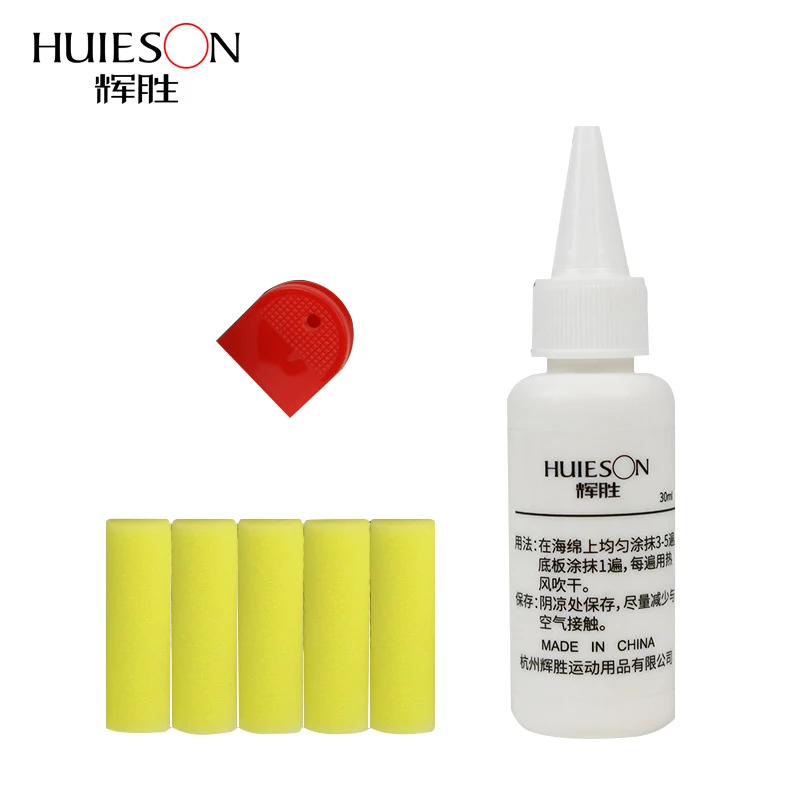 

HUIESON Professional Table Tennis Inorganic Glue 30ml Table Tennis Rubber Glue for Gumming Blade Racket DIY Environmental Gum